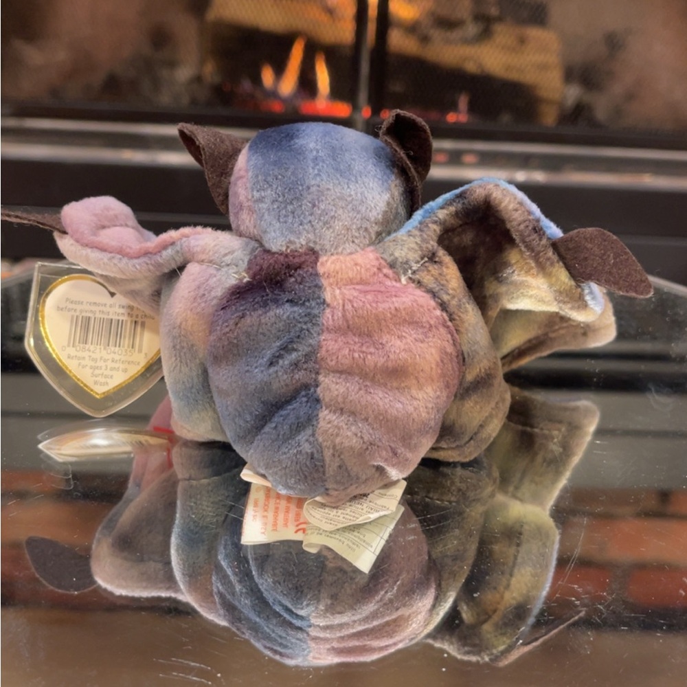‘96 - Ty - Tye Dye Batty the Bat Beanie Baby - Picture 3 of 13